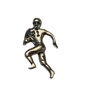 Football Player Sterling Silver Jewelry Charm #sports #runner #football